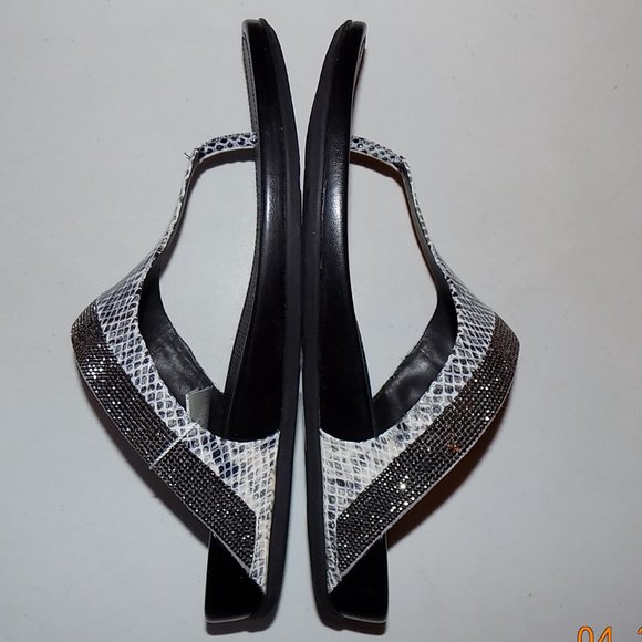 NIB FitFlop Banda Crystal Snake Mink Leather size 10 - Picture 9 of 15